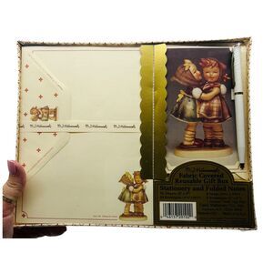 M.J. Hummel Vtg. 1993 Stationary Set Unopened Fabric Covered Box Zug Switzerland